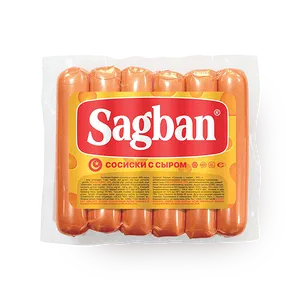 Сосиски "Sagban" Сырные, 400гр 